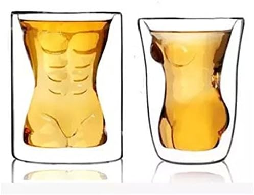 NEWZCERS creative male body shape shot glass mug beer cup glassware