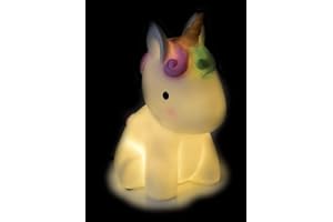 Fun House 713115 - Lampada d'atmosfera per bambini, motivo: unicorno, colore: Bianco