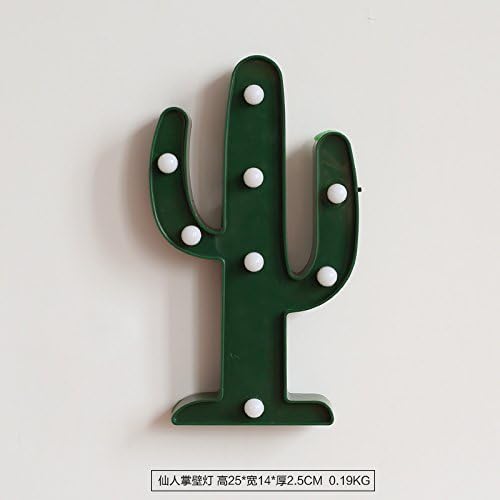 Lotefong Ins Grid Photo Wall Hanging Simple Modern Photo Wall Iron Rack Rack Frame Wall Of Bedroom Decoration,Cactus Wall Lamp