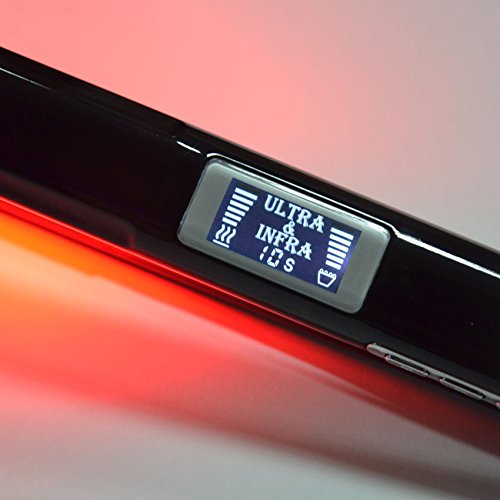 YOUFANGZHUANG Ultrasonic Infrared Hair Care Iron Restores The Damaged Hair LCD Display Hair Treatment Styler Cold Iron Hair Straightener