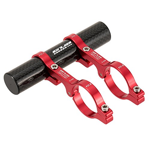 Lixada GUB 31,8 MM doppelte Lenker Erweiterung Mount Carbon Fiber Extender Halter für Fahrrad Licht Fahrrad Tacho - 6
