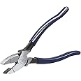 Klein Tools D213-9NE Pliers, 9-Inch Side Cutters, High Leverage Linesman Pliers Cut Copper, Aluminum and other Soft Metals