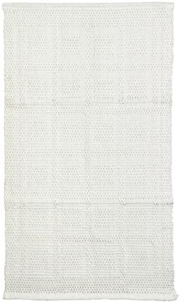 Jute &amp; Co Bolero Rug, High-Quality, Hand-Woven Cotton, Natural, 65 x 155 cm