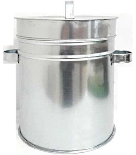 2 Secchi In Acciaio Zincato Da 15 Litri - Con Manico In Legno, Per Giardino, Carbone, Piante - Foto 9