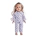 Produktbild 2018 Neueste dikewang Pyjama Nachthemd Kleidung für 45,7 cm Unsere Generation American Girl Puppe Junge Puppe, gute für Kinder praktischen Ability zu tragen Kleidung, g, Einheitsgröße