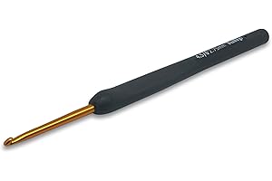 Frida's Wollhaus Tulip Etimo Häkelnadel mit Softgrip Gold Schwarz glatte Hakenspitze 14 Größen (schwarz gold, 2,75)