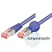 Produktbild Tecline 71525V Category 6 Ethernet Kabel mit schmalem Knickschutz (25,0 m) violett