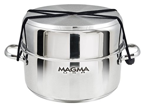 Magma 7-Piece Professional Series 18-10 Stainless Steel Gourmet Nesting Cookware Set