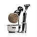 Mondial Italian Crafted Shaving Brush and Razor Stand with Lathering Bowl