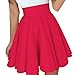 Produktbild Damen Röcke, VEMOW Frauen Sommer Party Cocktail Hohe Taille Skater Karneval Mini Rock(X1-Rot, S(Waist:60-70cm))