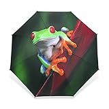 Enne paraguas rana paraguas plegable de lluvia resistente al viento paraguas sol fácil llevar...