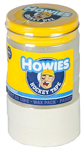 Howies Hockey Tape - Cinta Adhesiva para Hockey, 3 Transparentes, 2 Blancas y 1 Cera
