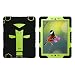 Produktbild Schutzhülle für iPad 3, iPad 4 Case, iPad 2 Hülle, jeccy Dual Layer Robuste Slim Ganzkörper-Stoßfest Hybrid Heavy Duty Armor Defender Schutzhülle mit Ständer für Apple iPad 2/3/4, Schwarz/Grün