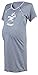 Happy Mama Women's Maternity Hospital Gown Robe Nightie Set Labour & Birth. 126p (Graphite, UK 14)