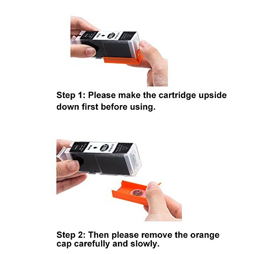 Oyat® Compatible 5 Canon Pixma pgi-570 XL/cli-571 XL Tintenpatronen ersetzt MG5750, MG5751, MG5752, MG5753, mg6850, mg6851, mg6852, mg6853 Drucker Tinten - 2