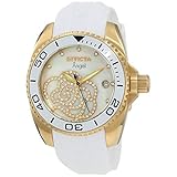 Invicta 0488 Angel Damen Uhr Edelstahl Quarz weißen Zifferblat
