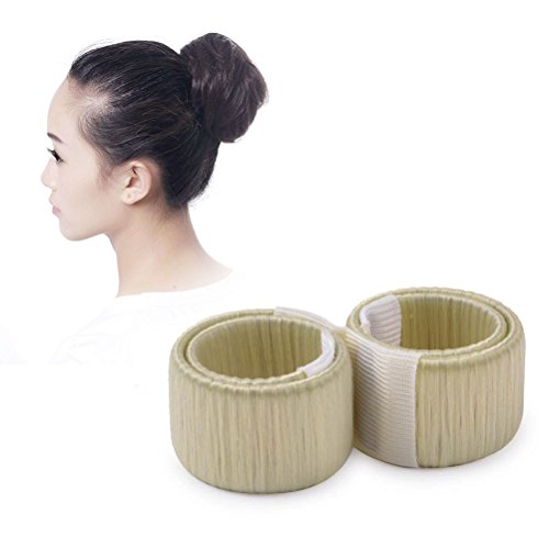 Frcolor 2pcs Haar Donut Bun Maker Haar Donut ehemalige Haare Dutt Styling - Blondine