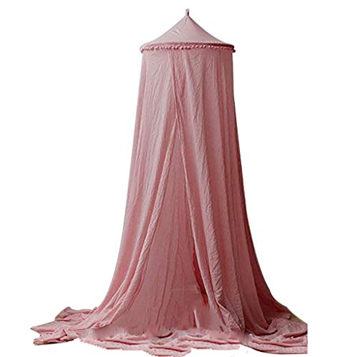 Preisvergleich Produktbild Webla-Kids Babybettwäsche Rundkuppelbett-Baldachin-Filetarbeit Bettbezug Moskitonetz Vorhang