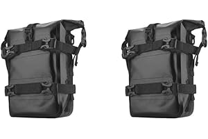 NeaxgeandX 2 Satz Motorrad Sturzbügel Tasche Wasserdichte Tasche für Fahrrad Dirt Bike Motorrad