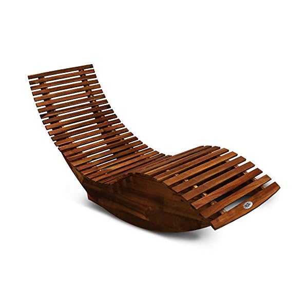 Casaria Schwungliege FSC®-zertifiziertes Akazienholz Ergonomisch