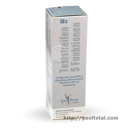 SpaTime 50 Teststreifen – 5 Funktionen zur Wasseranalyse- zur schnellen und einfachen Wasseranalyse im Whirlpool, SPA oder HotTub – Markenqualität von BAYROL - 3