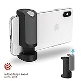  shuttergrip Ergonomische gesichert Handgriff Shutter Fernbedienung Bluetooth Stabile Shots Selfies für Smartphones iPhones Android. 1, Schwarz