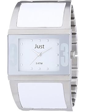 Just Watches Damen-Armbanduhr Analog Quarz Edelstahl 48-S0015-WH