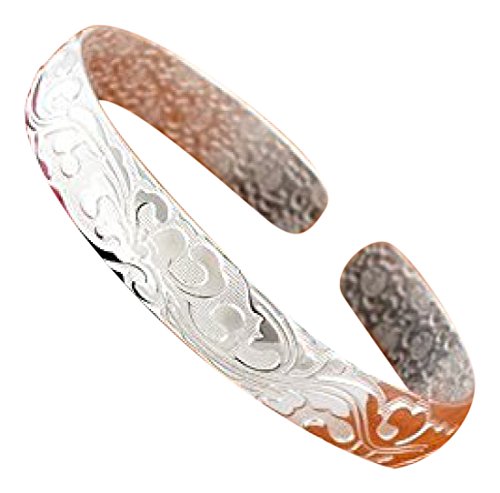 Skyllc® Moda de alta calidad de la Mujer en flor de ley S925 Plata Pulseras