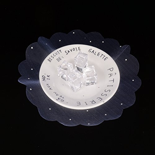 100 stk. Tüllkreise rund (Durchmesser ca. 24cm) Bonboniere Taufe Weihnachten Organzasäckchen Kommunion Organzakreis Tüll Gastgeschenk (ohne Bänder) (Weiß) - 4