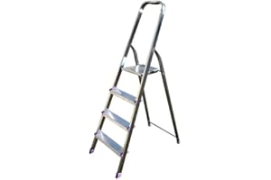 SICOS - Scaletta a 4 gradini in alluminio modello DOMINA (4 gradini)