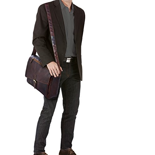 STILORD  Merlin  Vintage Leder Umh  ngetasche Damen Herren klassische Aktentasche f  r Arbeit B  ro gro  e Unitasche mit 15 6 Zoll Laptopfach echtes B