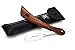 Pure Rose Wood Shaving Razor, Cut Throat Razors/Shavette Razor(NO BLADES INCLUDED) + Leather Pouch