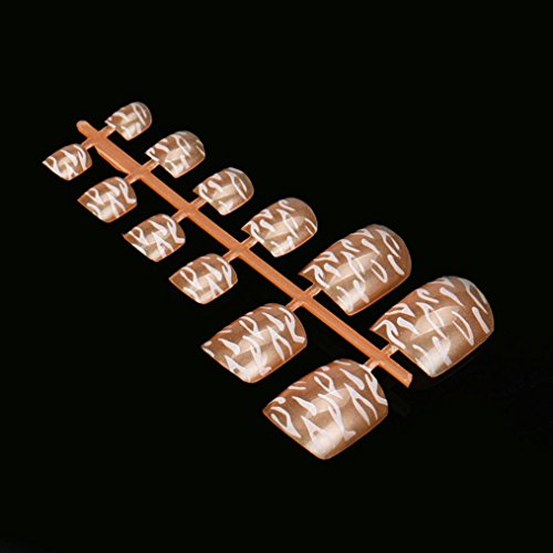 Nagel Kunst, Oyedens 144pcs Acryl ManiküRe Gel KüNstliche Falsche NäGel Kunst - 7