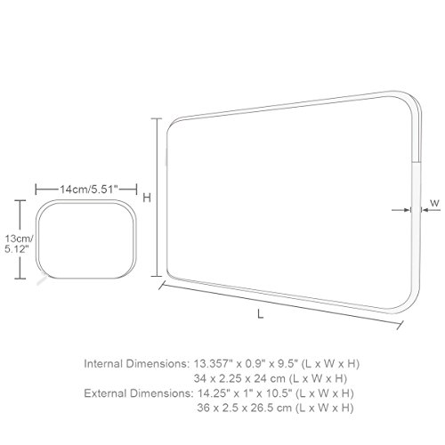 Arvok 13 13 3 14 Zoll Elefant Blau Notebooktasche Laptoptasche Wasserfest Canvas-Gewebe Laptop Schutzh  lle Bunte Muster Mit Extra-Tasche Ultrabook  N