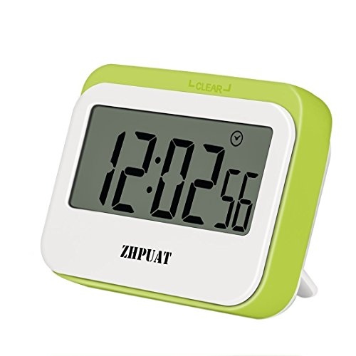 ZHPUAT Magnetischer Kurzzeitmesser Timer mit Schutzhülle aus Silikon Küchentimer Top Qualität Hochwertig Countdown/up macht Pünktlich Farbe Grün