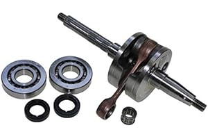 CITOMERX Sport Kurbelwelle, Sport Kurbelwellen Set für Aprilia SR 50, Derbi Atlantis, GP1, Gilera DNA, Runner, TPH, Italjet Jet Set, Torpedo, Piaggio Fly, Free, Liberty, NRG, Sfera, TPH, Vespa, Zip 25 50