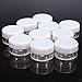 Teensery Plastic Cosmetic Makeup Container Jars 3ml 3 Gram Round Empty Cream Nails Powder Eye Shadow Jewelry Storage Container Box Pot (25 pcs)