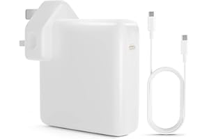 POWBCSIC Mac Book Pro Charger, 96W USB C Charger Power Adapter for MacBook Pro 16, 15, 14, 13 inch 2021, 2020, 2019, 2018, New MacBook Air, iPad Pro and All USB C Devices, Included 6.6ft 5A USB C to C Cable
