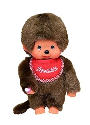 Bandai Monchhichi - 25501 - Peluche - Garçon Rouge - 20 cm