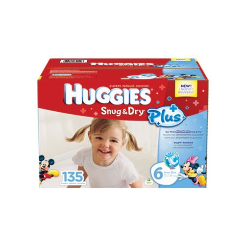 Huggies Snug & Dry Plus Size 6, 135 Nappies