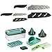 Produktbild Genius Magic Cut inkl. Nicer Dicer Fusion Smart | 13 Teile | Universal-Chef-Messer | Obst- & Gemüseschneider | Bekannt aus TV | NEU