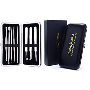FabQuality 9pcs Blackhead Remover - Acne Pimple Comedone Extractor - Bonus eBook, Whitehead Removal Tool Kit Set of 9Pcs… - Image 3