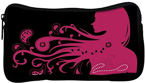 Snoogg Floral Girl Poly Canvas Student Pen Pencil Case Coin Purse Utility Pouch Cosmetic Makeup Bag RS.299 (63.00% Off) - Amazon