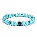 Produktbild ZUXIANWANG Handschnur,8 Mm Hellblau Perle Naturstein Armband Für Frauen Mädchen Hand Zubehör Charm Zirkonia Buddha Braslet Geschenk Schwarz