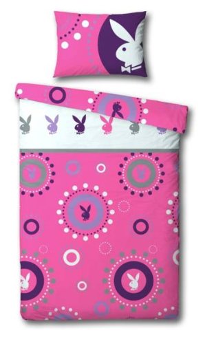 SINGLE SIZE BED PLAYBOY "BUBBLES" DUVET COVER BEDDING SET