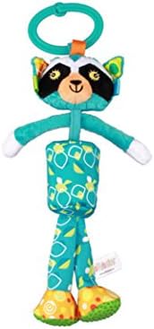 Amazemarket 25cm Baby Infant Soft Hanging Rattle Wind Chime Toy Stroller Pram Bed Pushchair Car Crib Hanging Bell Handbell Animal Kids Intelligence Development (civet cat)