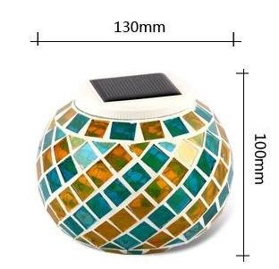 Signstek RGB Farbwechsel LED Solarlampe Tischleuchte Nachtlicht Garten-Licht Lichtsteuerfunktion (Blau) - 3