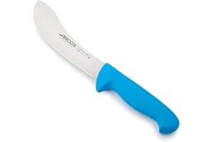Arcos Couteau à Dépecer en Acier Inoxydable Nitrum avec Lame de 190 mm – Conçu pour Dépecer tous les Types de Viande, Poignée Ergonomique en Polypropylène – Couleur Bleue, Série 2900