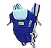 BabyGo Soft 4-in-1 Baby Carrier with Comfortable Head Support and Buckle Straps (Blue) RS.475.00