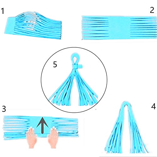 BigLion 54 pcs Stück Rosa und Gold Tissue Papier Pom Poms Blumen Quaste Polka Dot Papier Girlande ballons für Baby Dusche Dekoration Hochzeit Kinderzimmer Dekorationen Bridal Dusche - 8